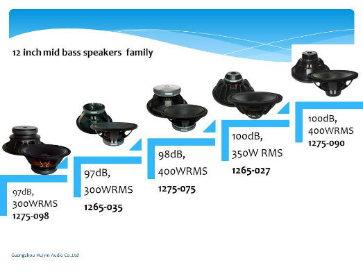 Midbass Speaker 12 Inch Loudspeaker 12 Inch Midrange Speaker