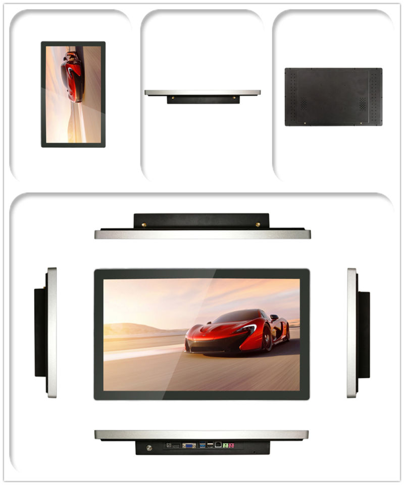 Floor Standing Digital Advertising All in One PC HMI Touch Screen