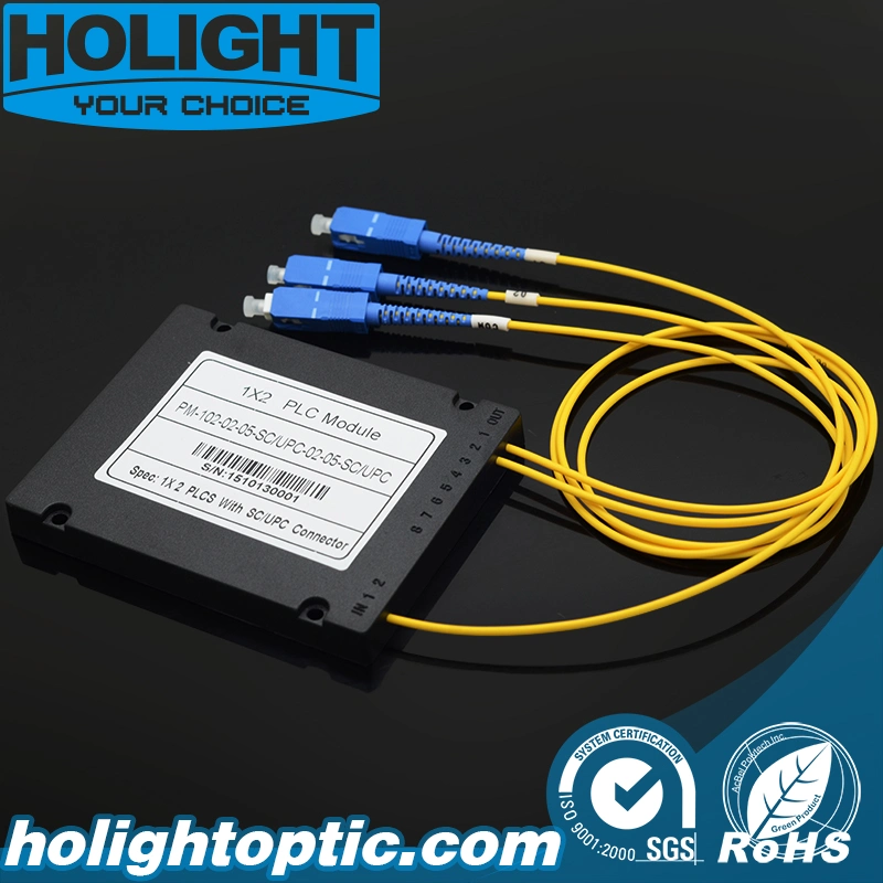 Fiber Optic 1X2 2.0mm Sc Upc PLC Module with ABC Box