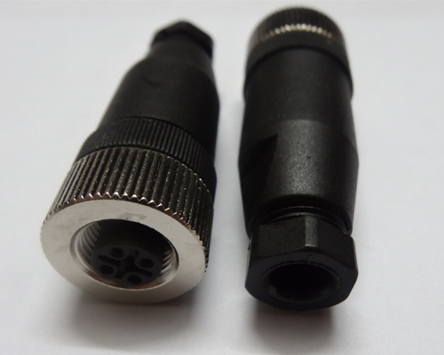IP67 Right Angle Male M12 Cable Connector for Automation
