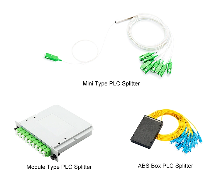 Manufacturers FTTH 1X64 ABS Box Sc APC Fiber PLC Splitter Cable