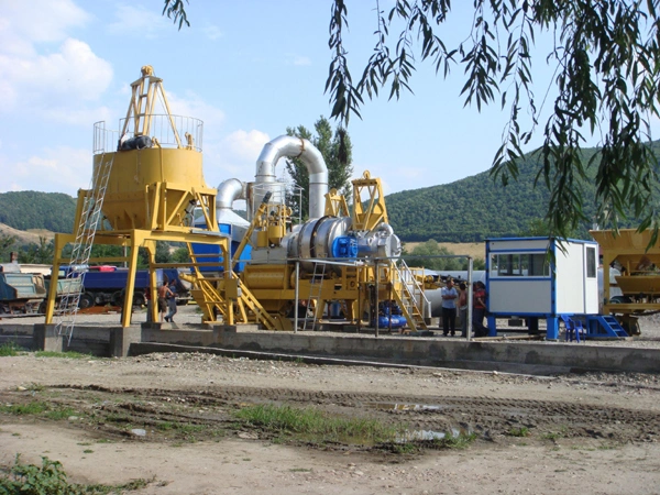 80 Tph Mobile Asphalt Mixing Plant with PLC Control System