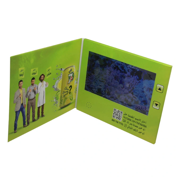 4.3 Inch Video Greeting Card Brochure with Button