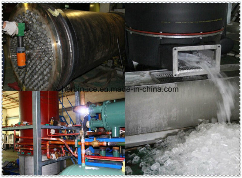 Wholesale Tube Ice Machine with Ice Bin and PLC System