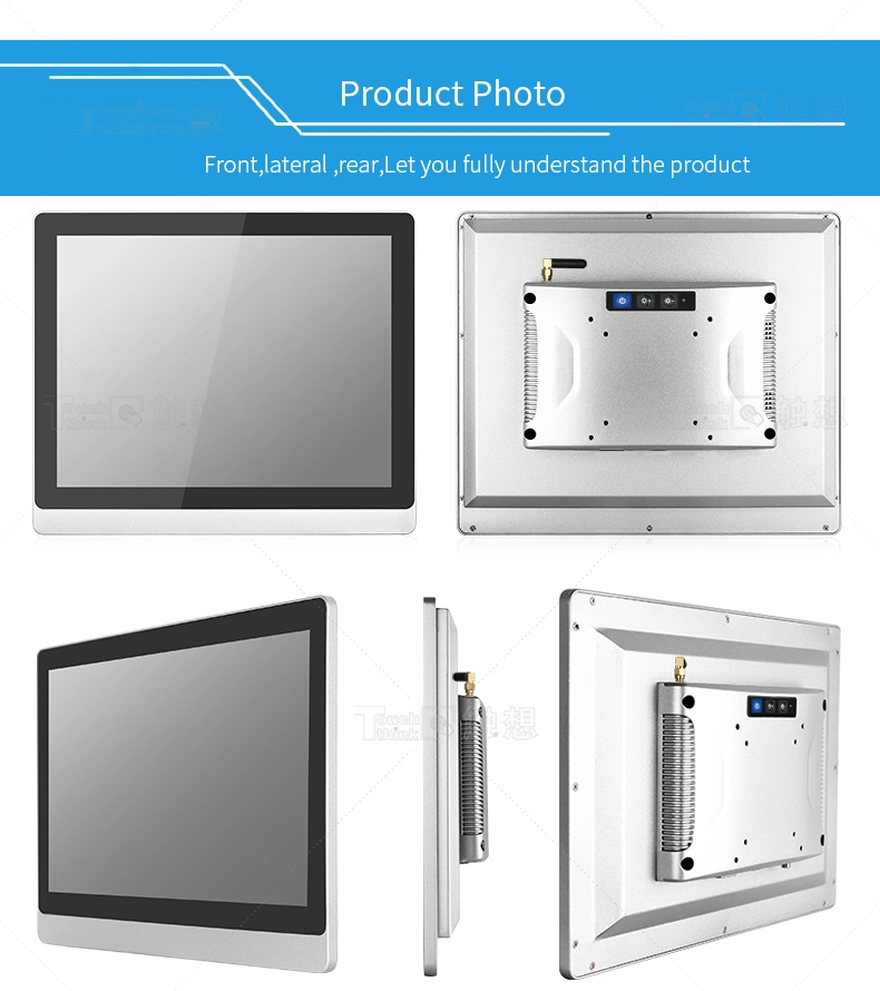 10 12 15 17 19 21 Inch Android All in One PC, Industrial Panel PC Price 2000nits IP65 LCD Industrial PC RS485 RS232 HMI
