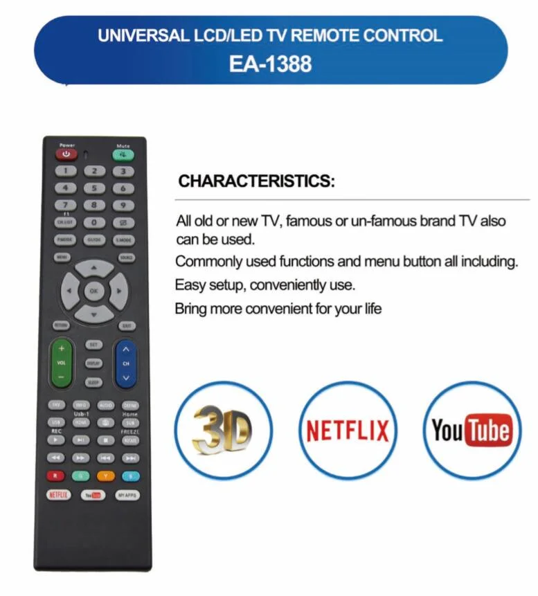 Universal LCD/LED TV Remote Control