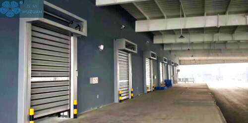 Industrial Aluminum Alloy Fast Acting Spiral Shutter High Speed Roll up Door with Control System PLC