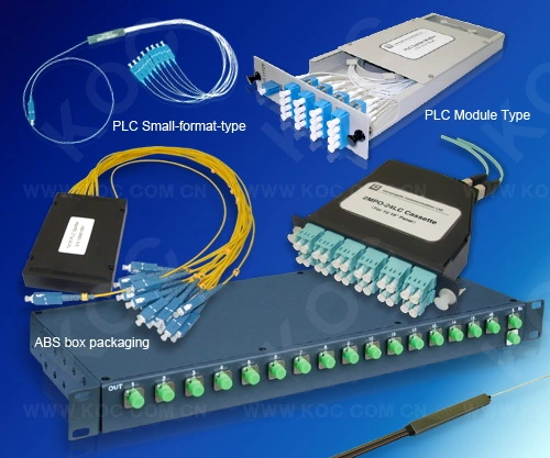 Fiber Optic PLC Splitter for Network Connection