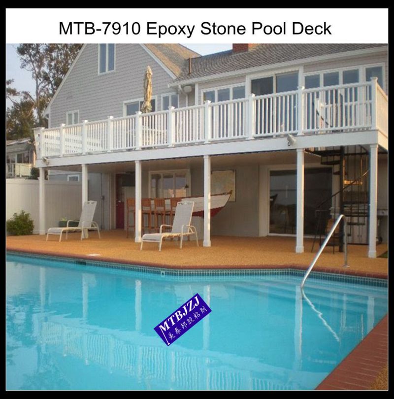 Creative Innovation Epoxy Resin Water Permeable Swimming Pool Deck