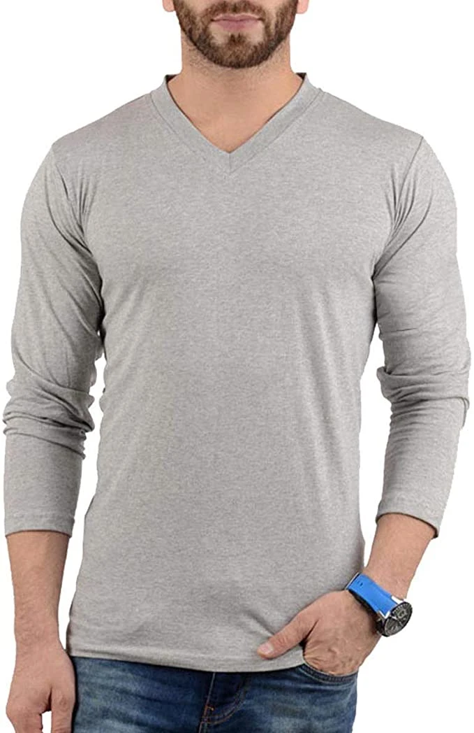 100% Cotton Long Sleeve Men T-Shirt