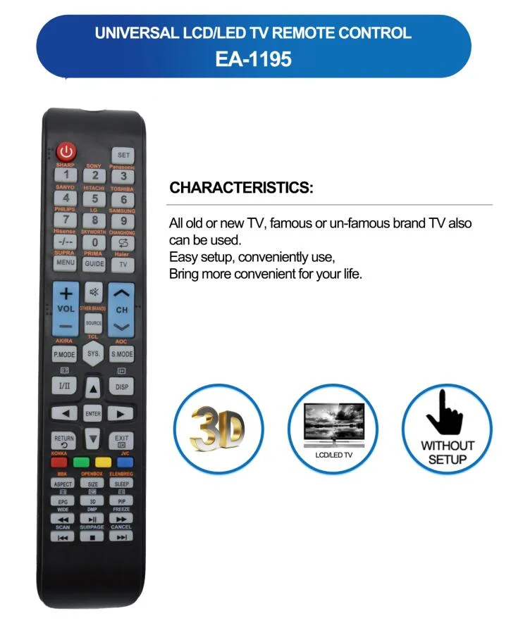 Universal LCD/LED TV Remote Control