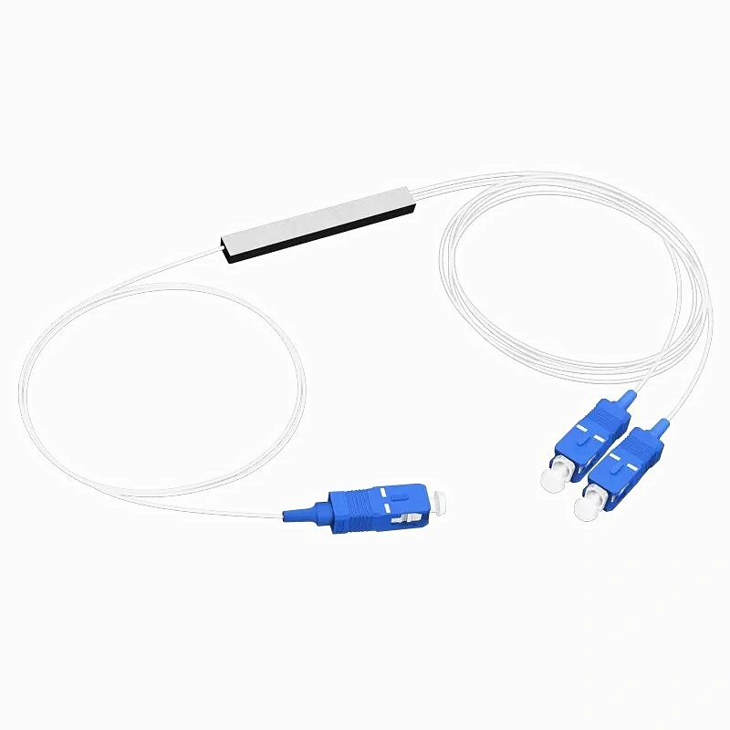 1X2 Fiber Optical PLC Splitter with FC/Upc Connector