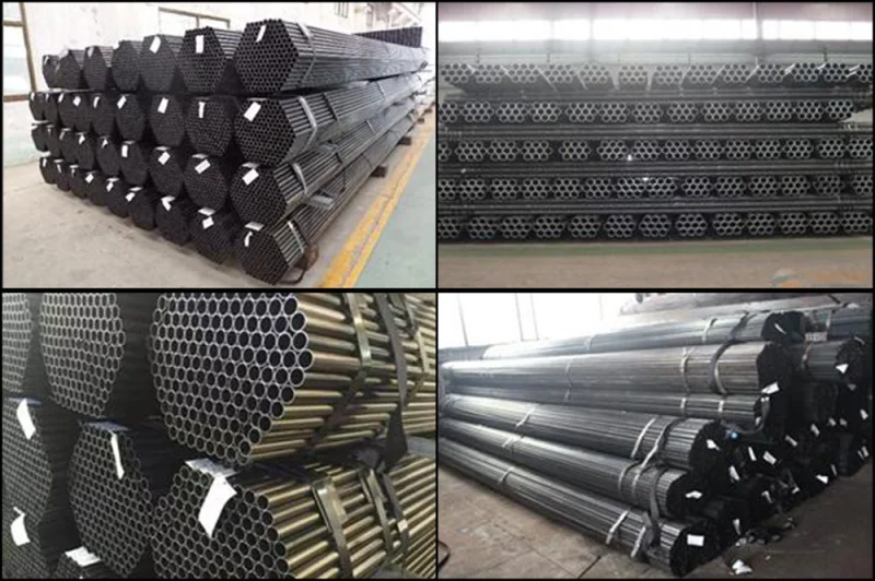 China Tube Black Color ERW Steel Pipe