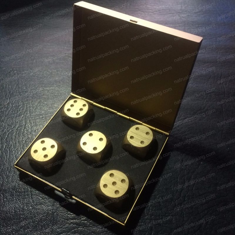 Gold Color Metal Bar Party Game Dice
