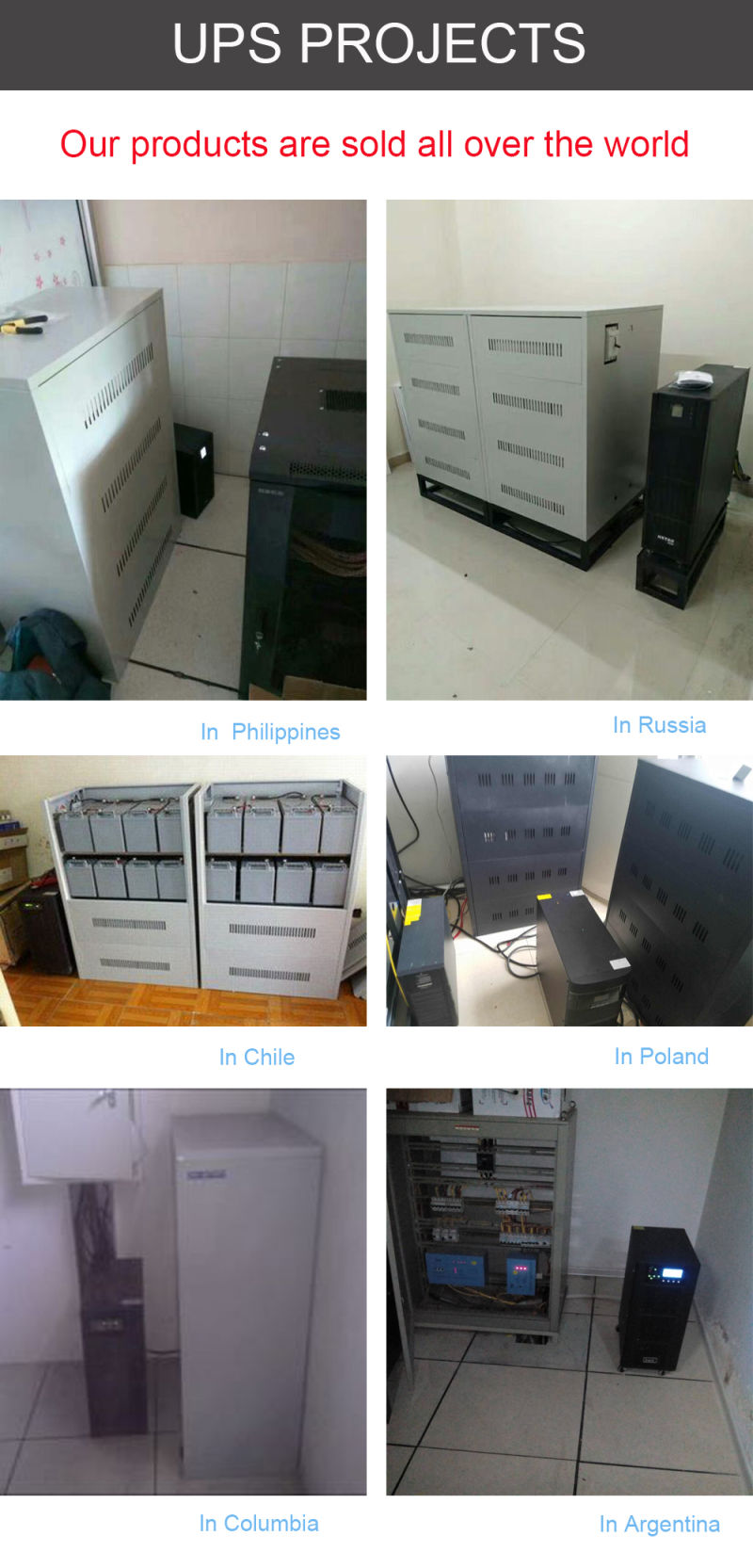 Ta2kVA Low Frequency Online UPS for PLC System Control Center