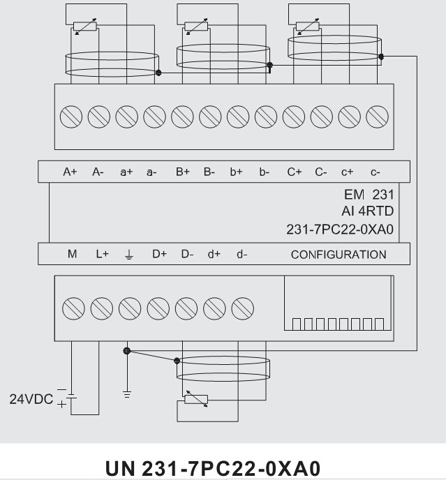 4 Rtd Input Modular PLC Compatible with Siemens PLC