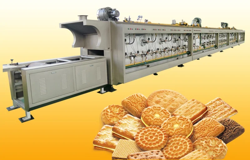High Reputation and High Efficiency Biscuit Machinery with PLC Controlled