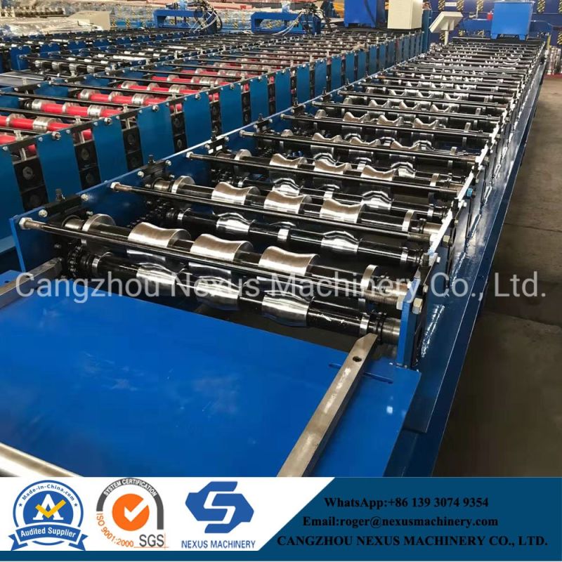 Color Coating Steel Roof Sheet Rollformer Machine with PLC Panasonic