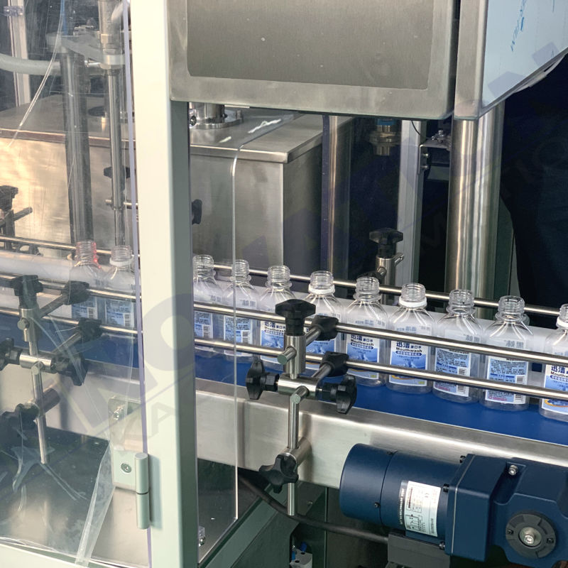 Servo Driven Body Lotion Bottle Filling Machine with PLC System