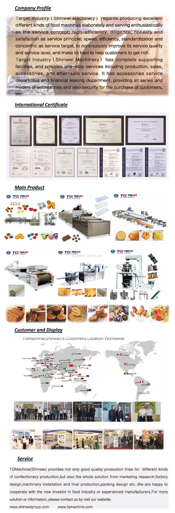 Gd600q-S Automatic Gummy/Jelly Candy Depositing Line (WITH SERVO AND PLC CONTROL SYSTEM)
