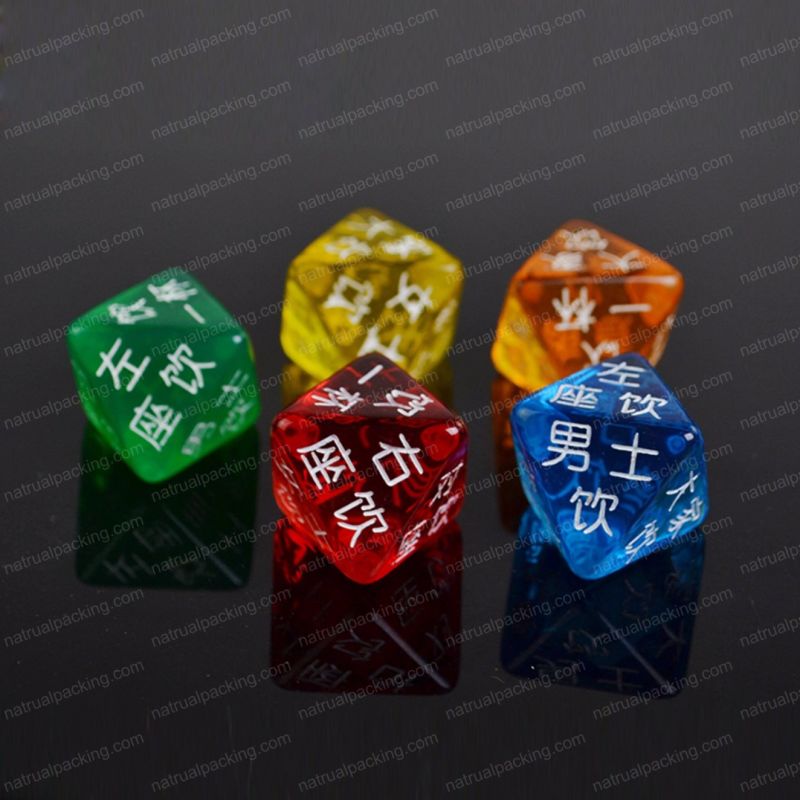 Gold Color Metal Bar Party Game Dice