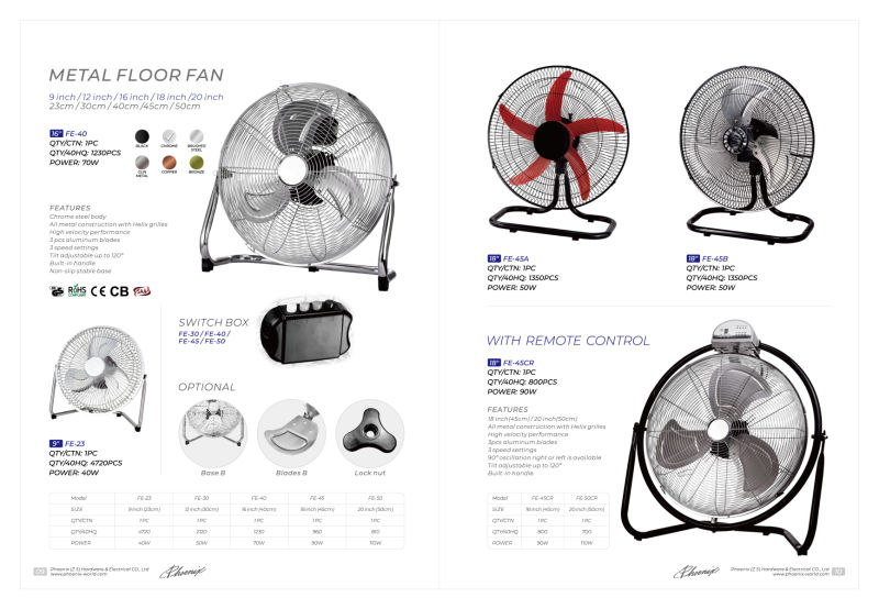 High Quality 40cm electric Stand Fan GS Ce Electric