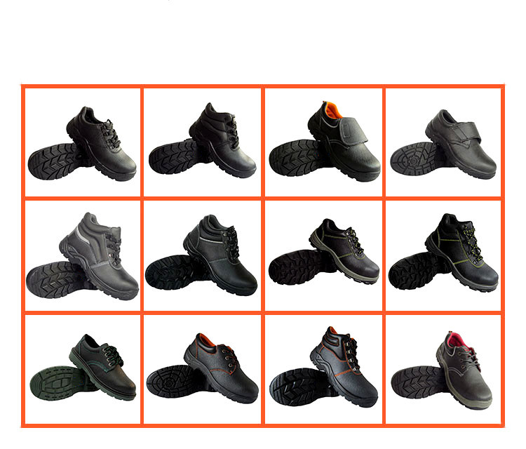 Black Leather Safety Shoes Men's Safety Shoes Safety Footwear