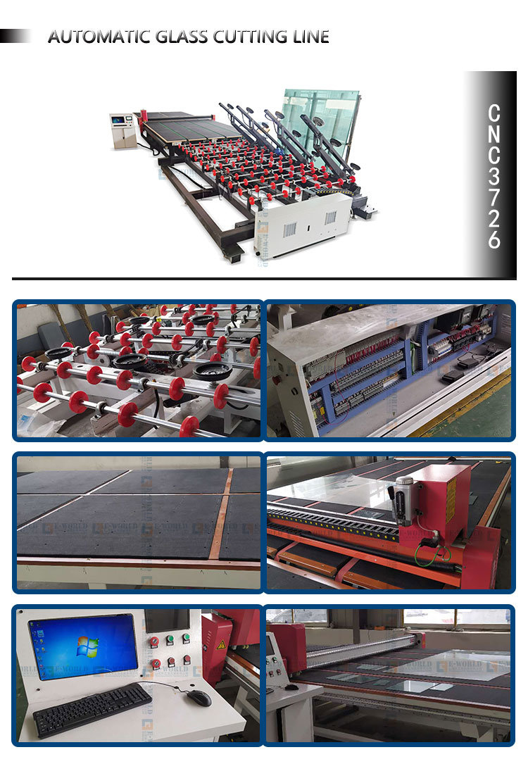 PLC Control System Semi-Automatic Laminated Glass Cutting Machine Swd-2620