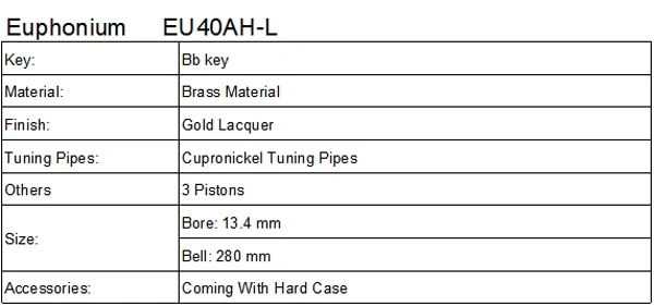 Euphonium / Euphonium 3 Pistons (EU40AH-L)