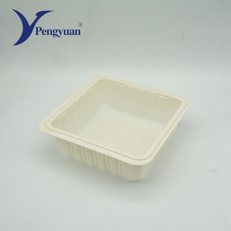 Environmentally Friendly Cornstarch Compostable 100% Eco Friendly Lunch Bento Box