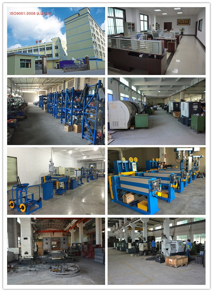 Blue Power Cable Extrusion Machine with PLC Controlling