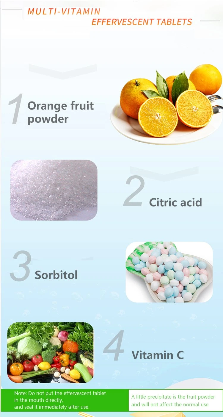 Vitamin C Effervescent Tablets Orange Flavour