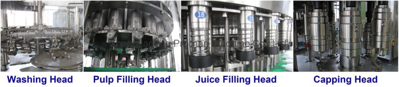 Automatic Mitsubishi Brand PLC Control Pet Bottle Hot Juice Filling Production Line