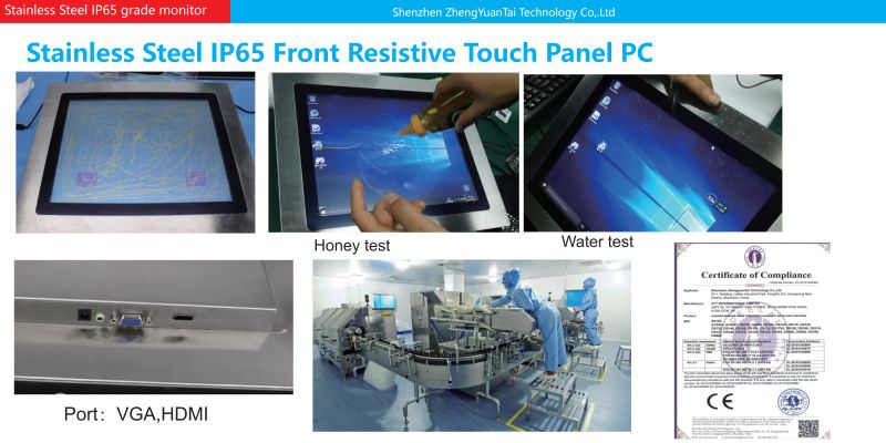 15 Inch Stainless Steel All-in-One Touch Panel PC Fanless Android for Marine/HMI/Medical/Gaming/POS/Automative/Education