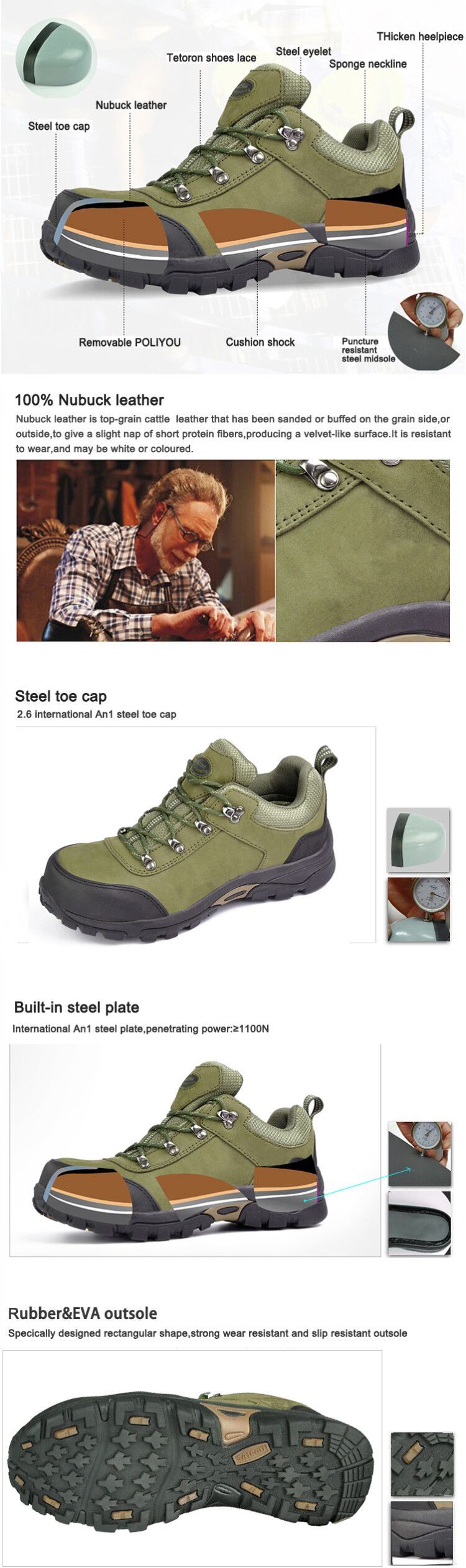 China Cheap Safety Shoes Leather Safety Boots Safety Shoes Low Price