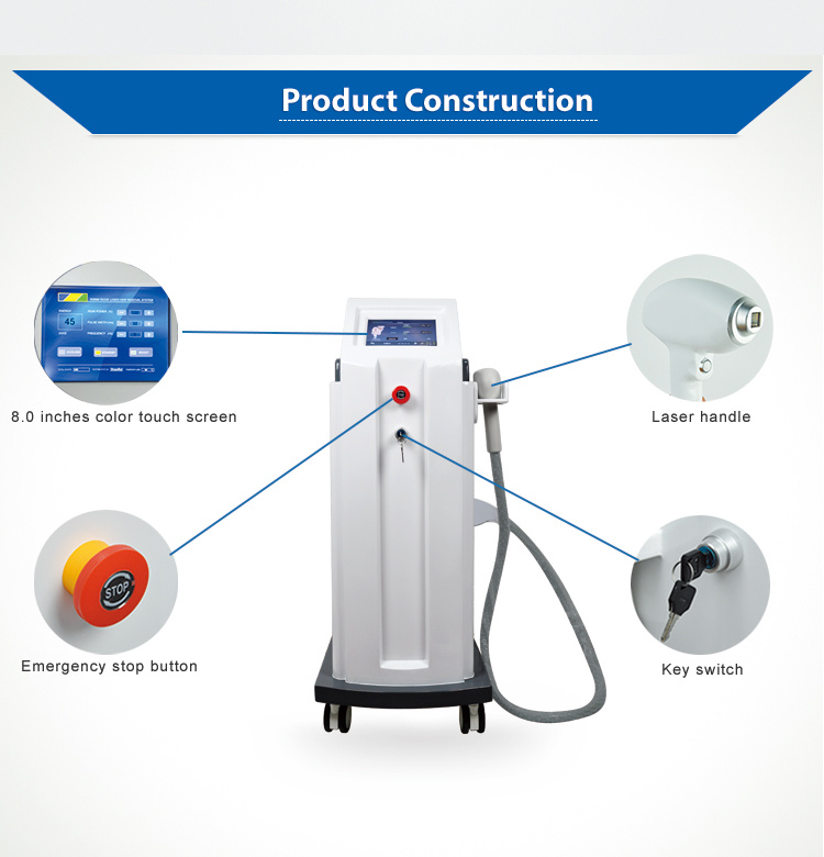 New Innovation 808nm Diode Laser Permanent Hair Removal Machine