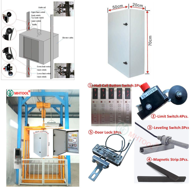 1ton Electric Hoist with PLC Controller for Cargo Lift Mhtool