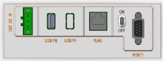 10.1" TFT Color HMI Ethernet Port Touch Screen