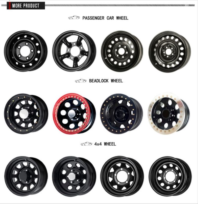 15 Inch, 16 Inch, 17 Inch Steel Wheel-5 Star 4X4 Wheel Rims