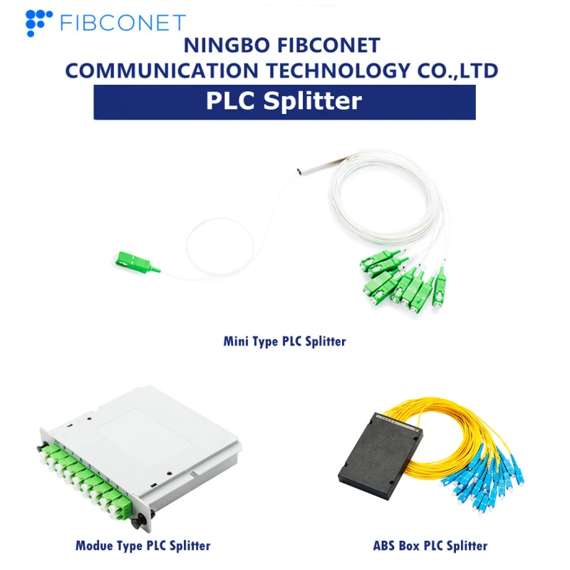 Sc APC 1X4 Mini Type Fiber Optic PLC Splitter