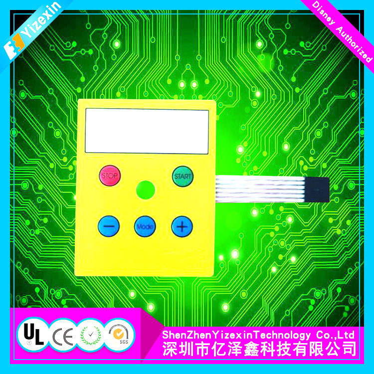 Tactile Dustproof Touch Screen Push Button Keyboard Membrane Switch