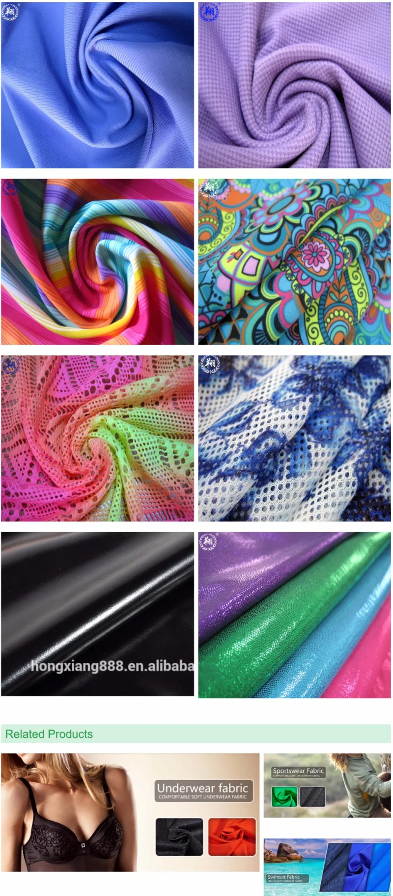 Hot Selling Prnting Garment Home Textile Knitted Fabric