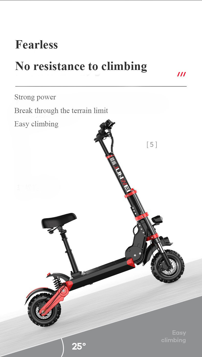 500W Electric Scooter 48V18ah Mobility Scooters Electric 2 Wheel