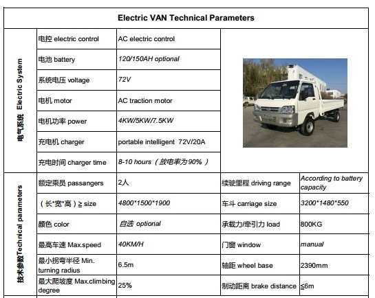 Low Speed Small Electric Car/Electric Vehicle/Electric Sanitation Car