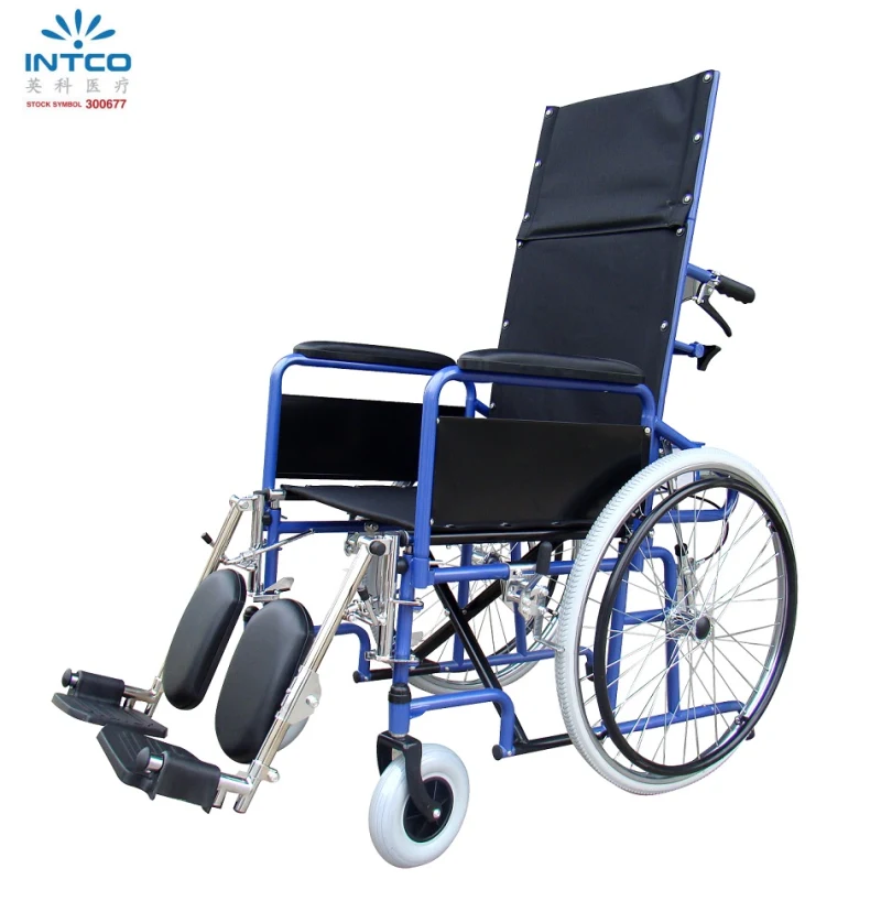 Reclining Manual Wheelchair with Elevating Legrest