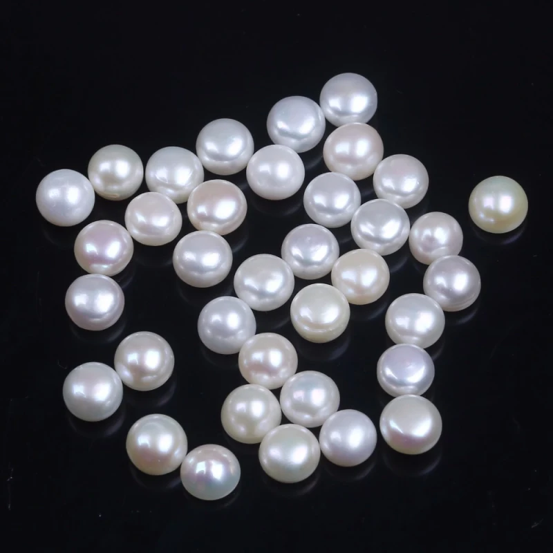 14-14.5mm Button Freshwater Pearl Loose Pearl Wholesale