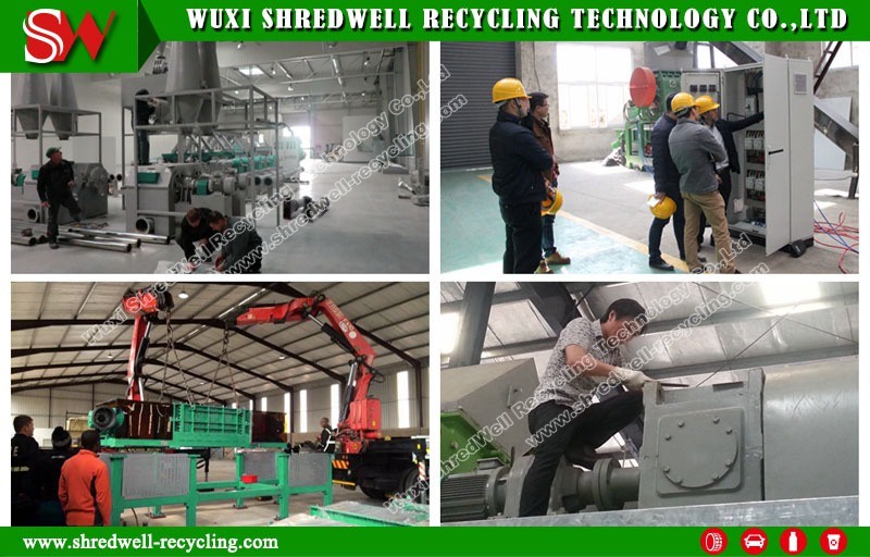 Siemens PLC Scrap Metal Recycling Plant / Waste Car Recycle Plant for Automobile or Metal Drum
