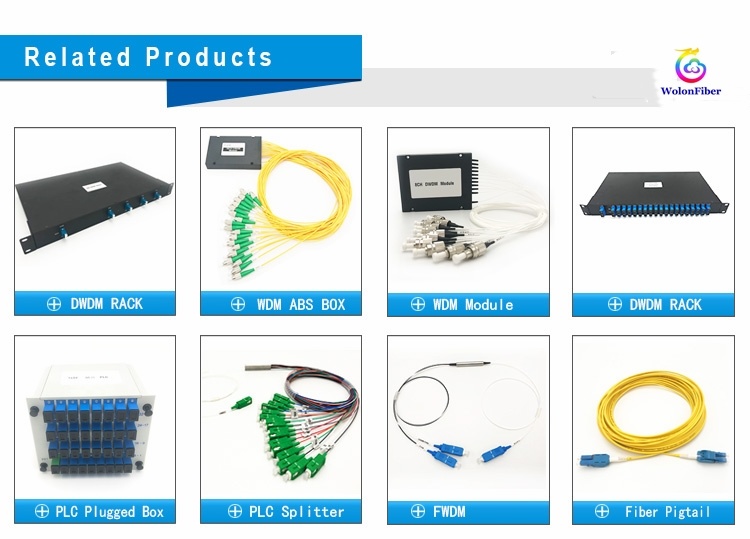Manufacturers High Quality FTTB/FTTH Sc/APC Connector ABS Box 2*16 PLC Splitter