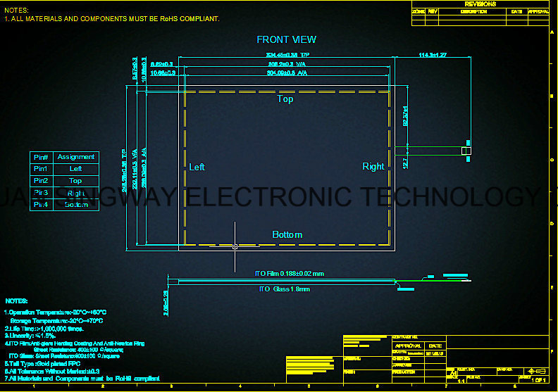 10.6-8W Inch Touch Panel/Touch Screen for Injection Industrial Machine