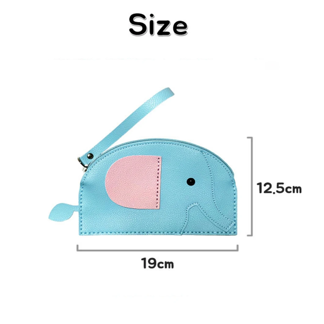 New Ladies PU Leather Mini Card Holder Coin Purse with Key Chain